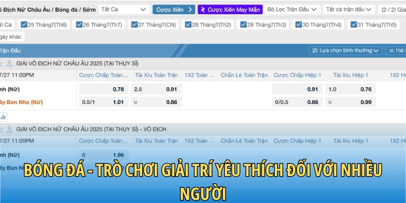 Bóng đá - Trò chơi giải trí yêu thích đối với nhiều người