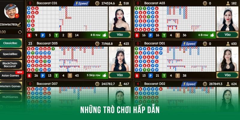 Những trò chơi casino hấp dẫn không thể rời mắt