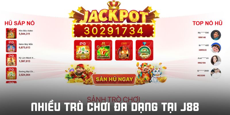 Giới thiệu J88 hiện có những game gì