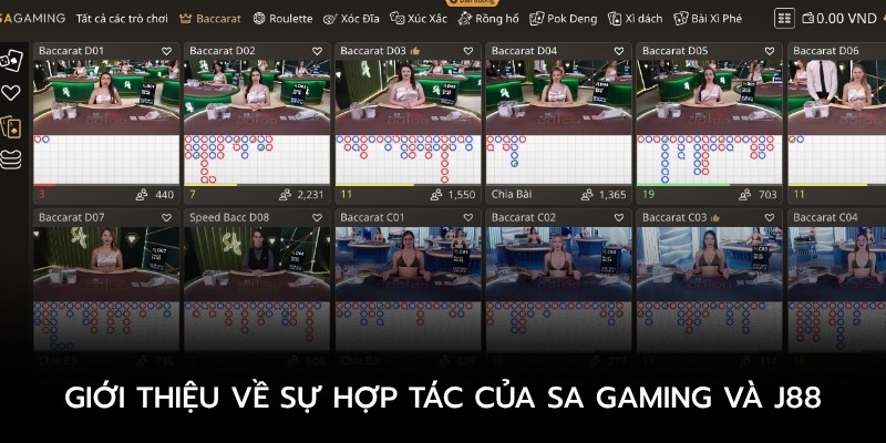 Giới thiệu về sự hợp tác của SA Gaming và J88