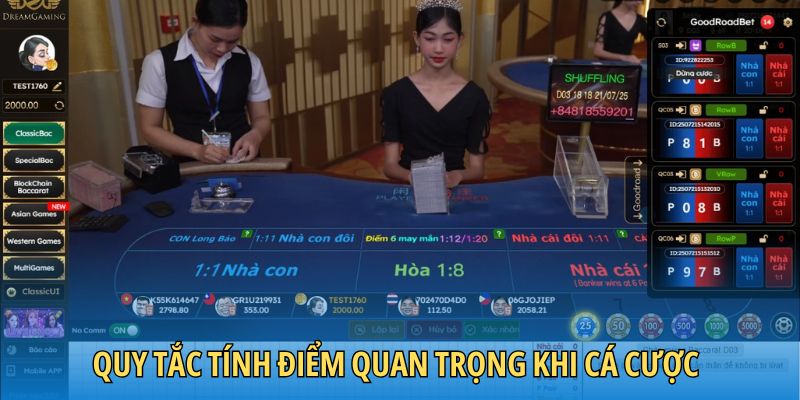 Quy tắc tính điểm quan trọng khi cá cược